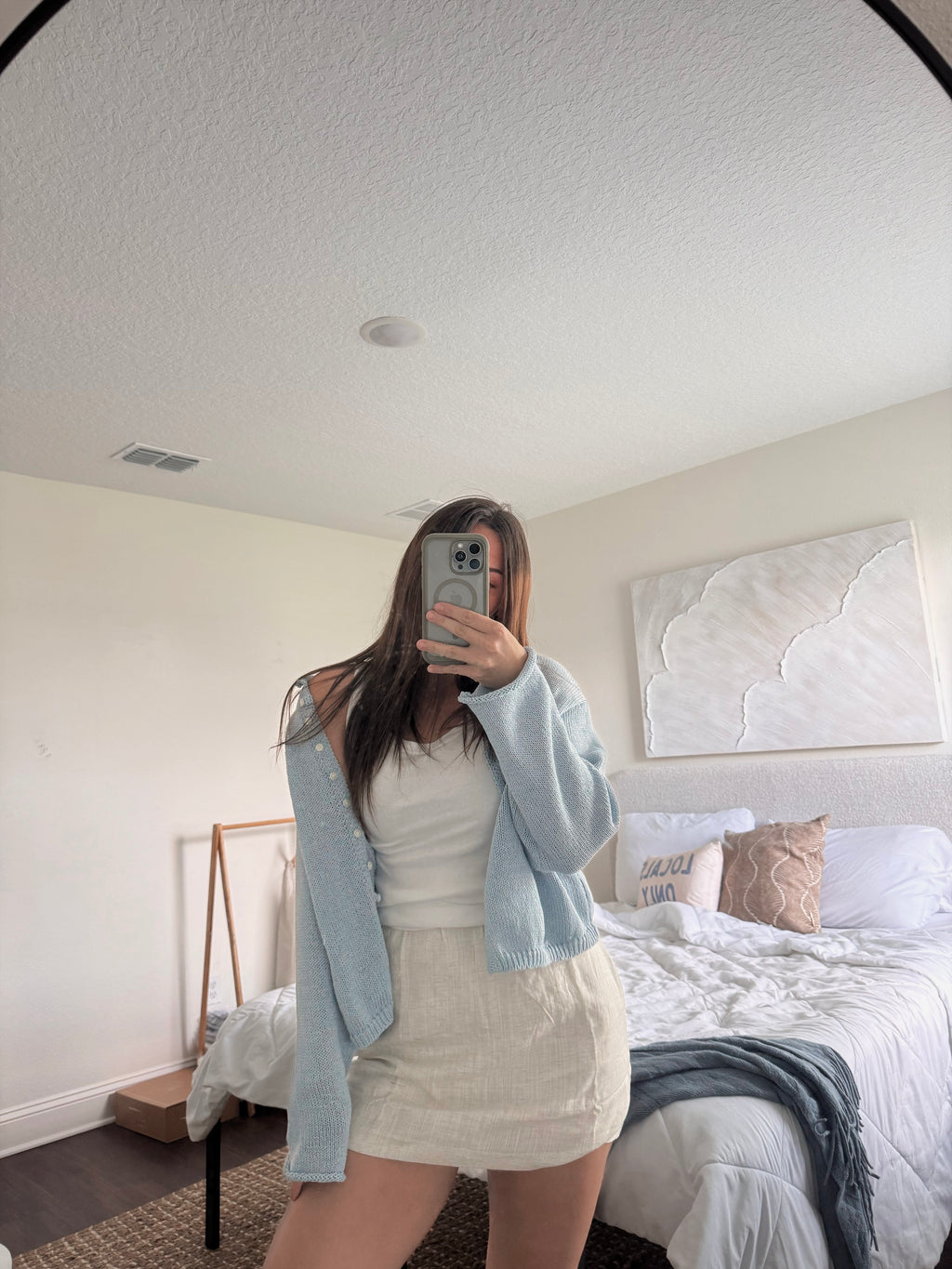 sunny days linen skort