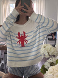 lobster striped sweater