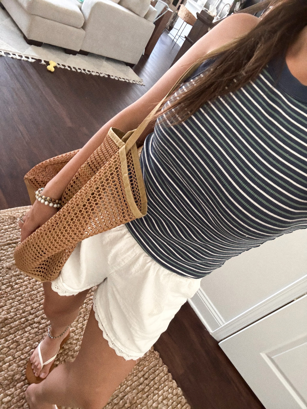 sunday effortless white lace shorts