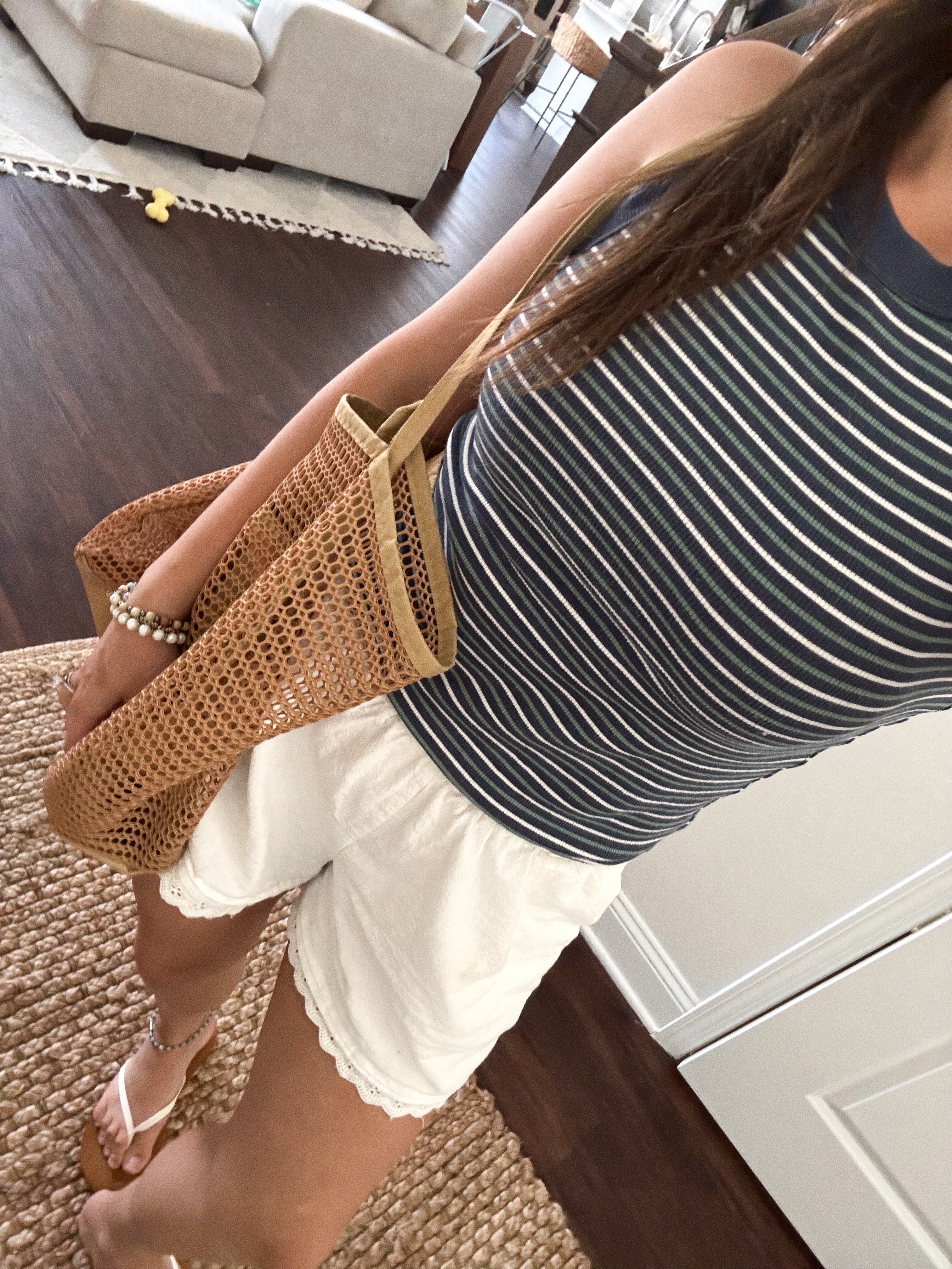 sunday effortless white lace shorts