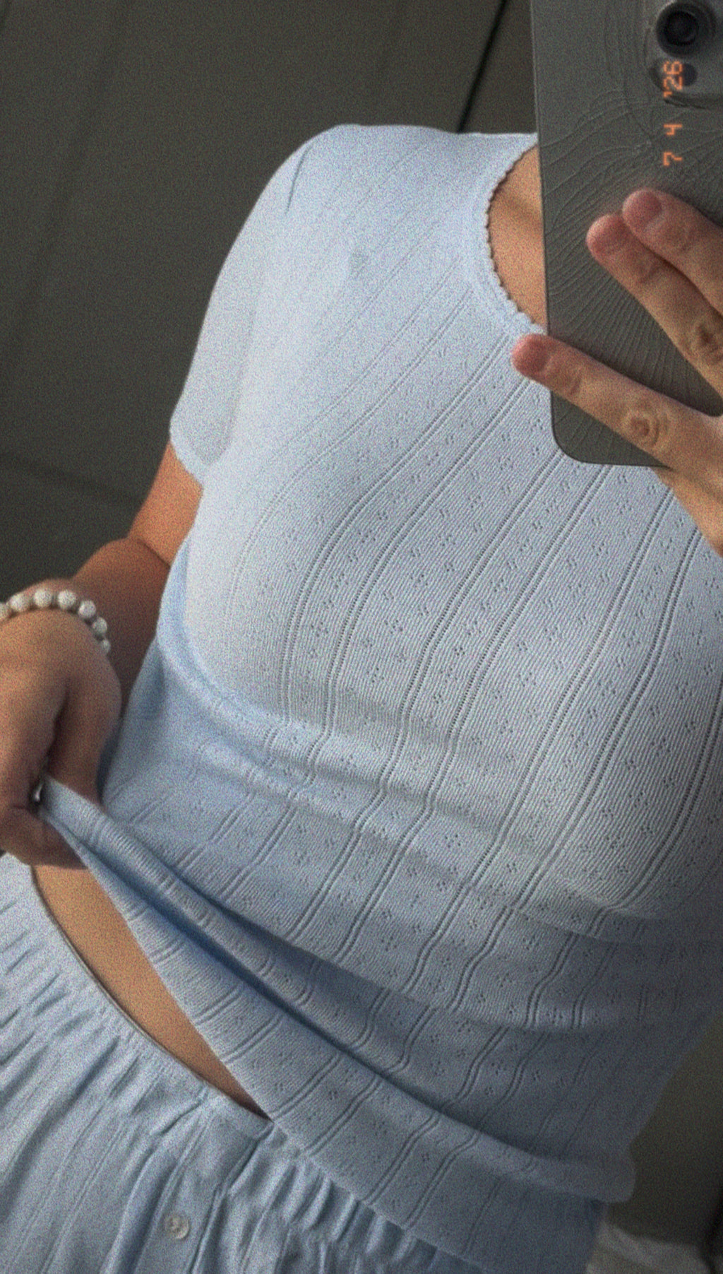 olivia ribbed knit top