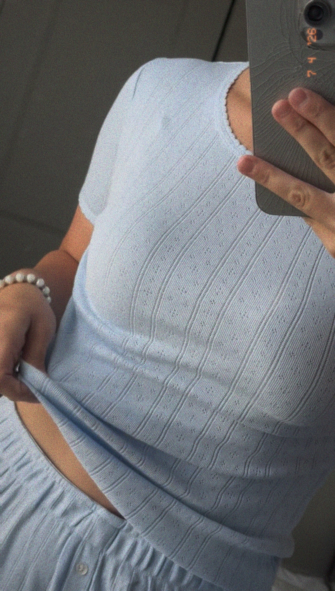 olivia ribbed knit top