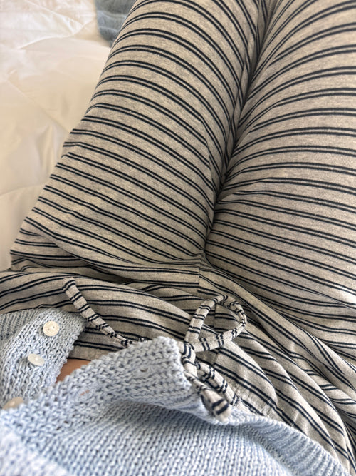 brooke striped drawstring lounge pant