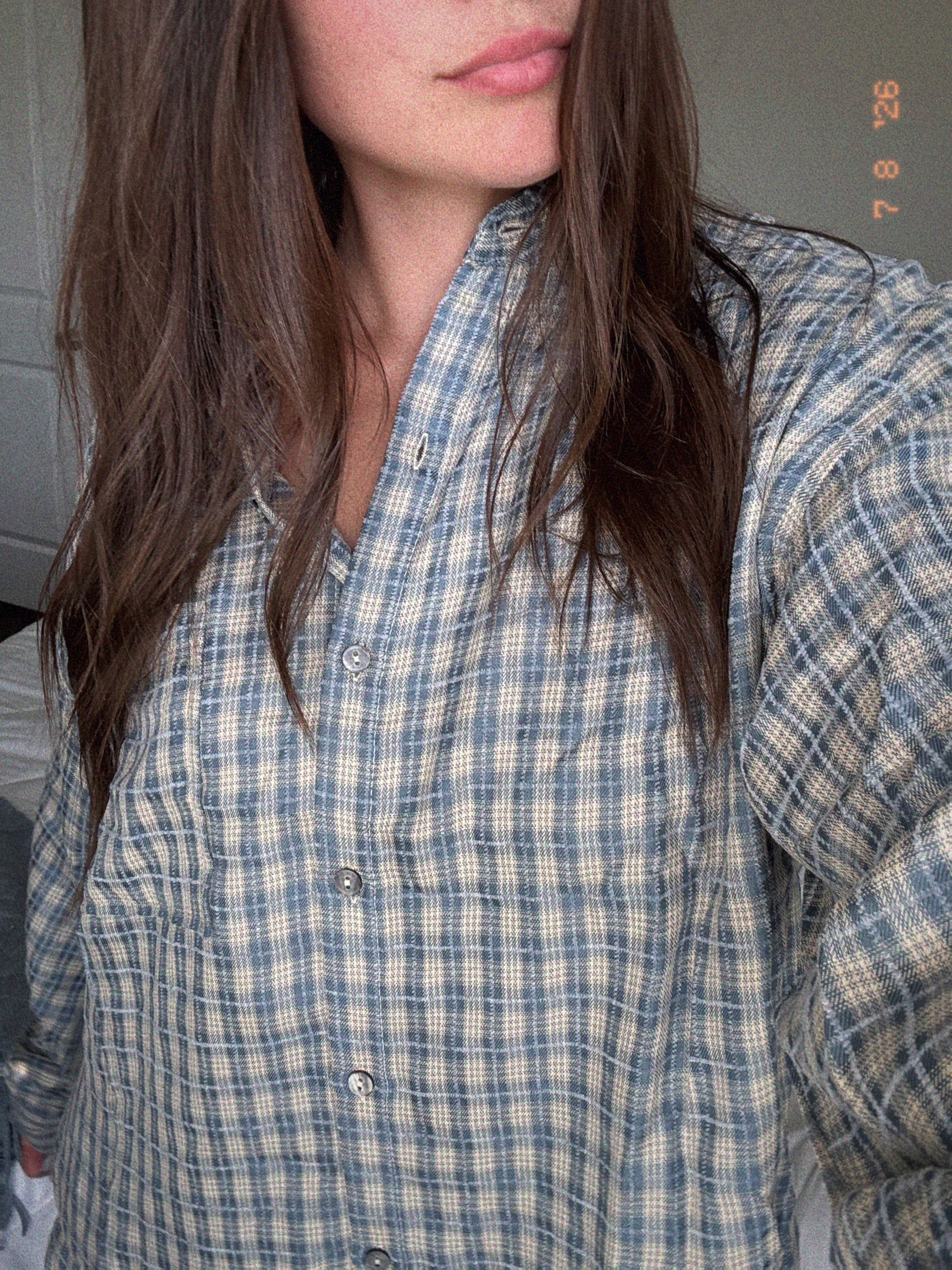 brynn relaxed gingham shirt