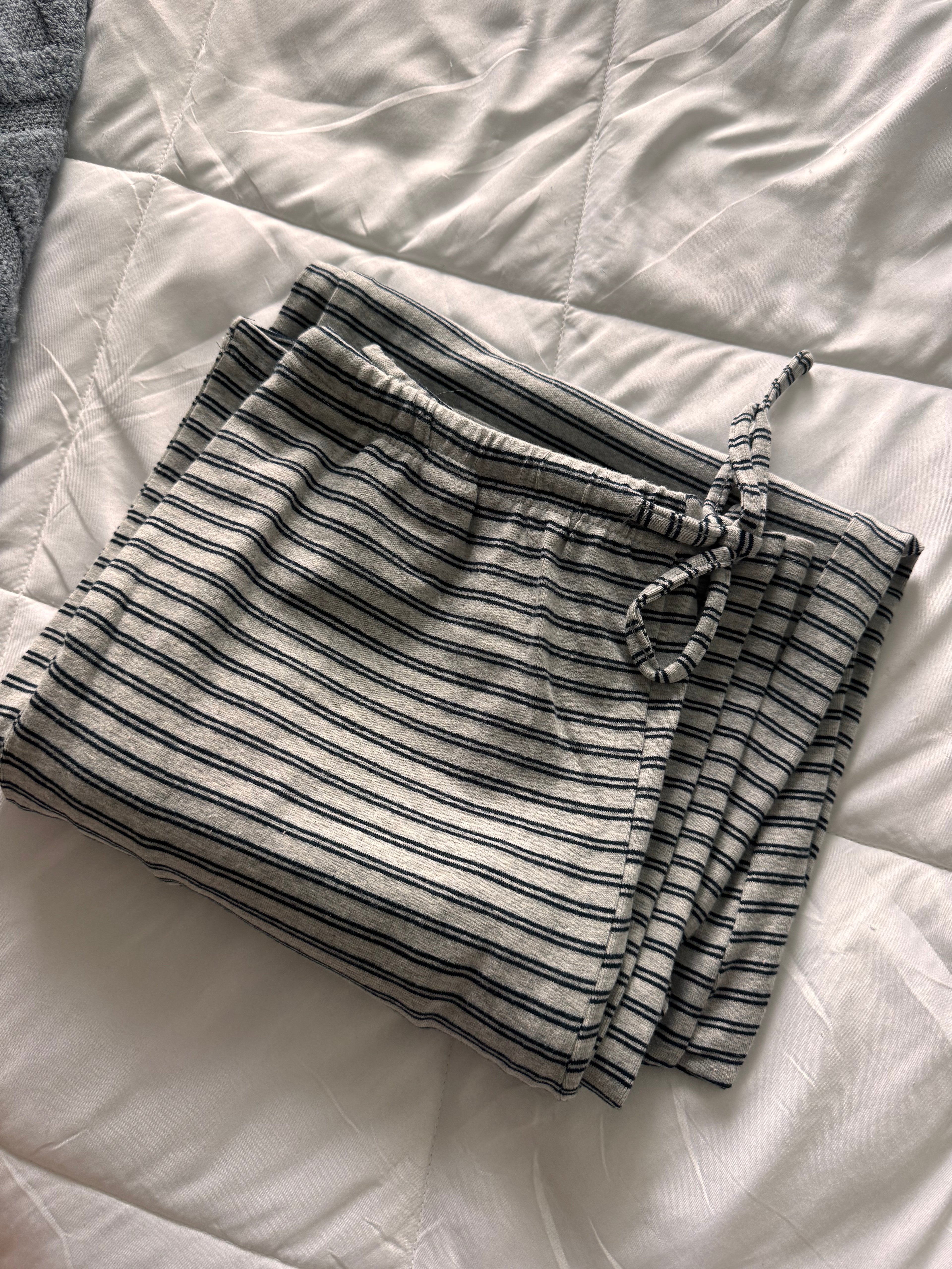 brooke striped drawstring lounge pant