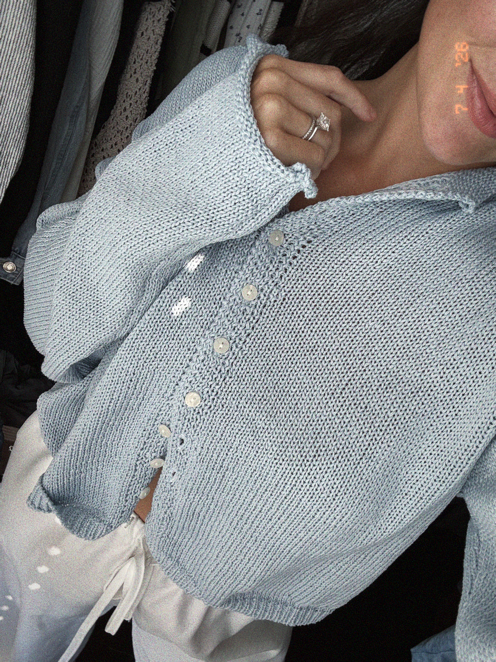 goldie light weight button cardigan
