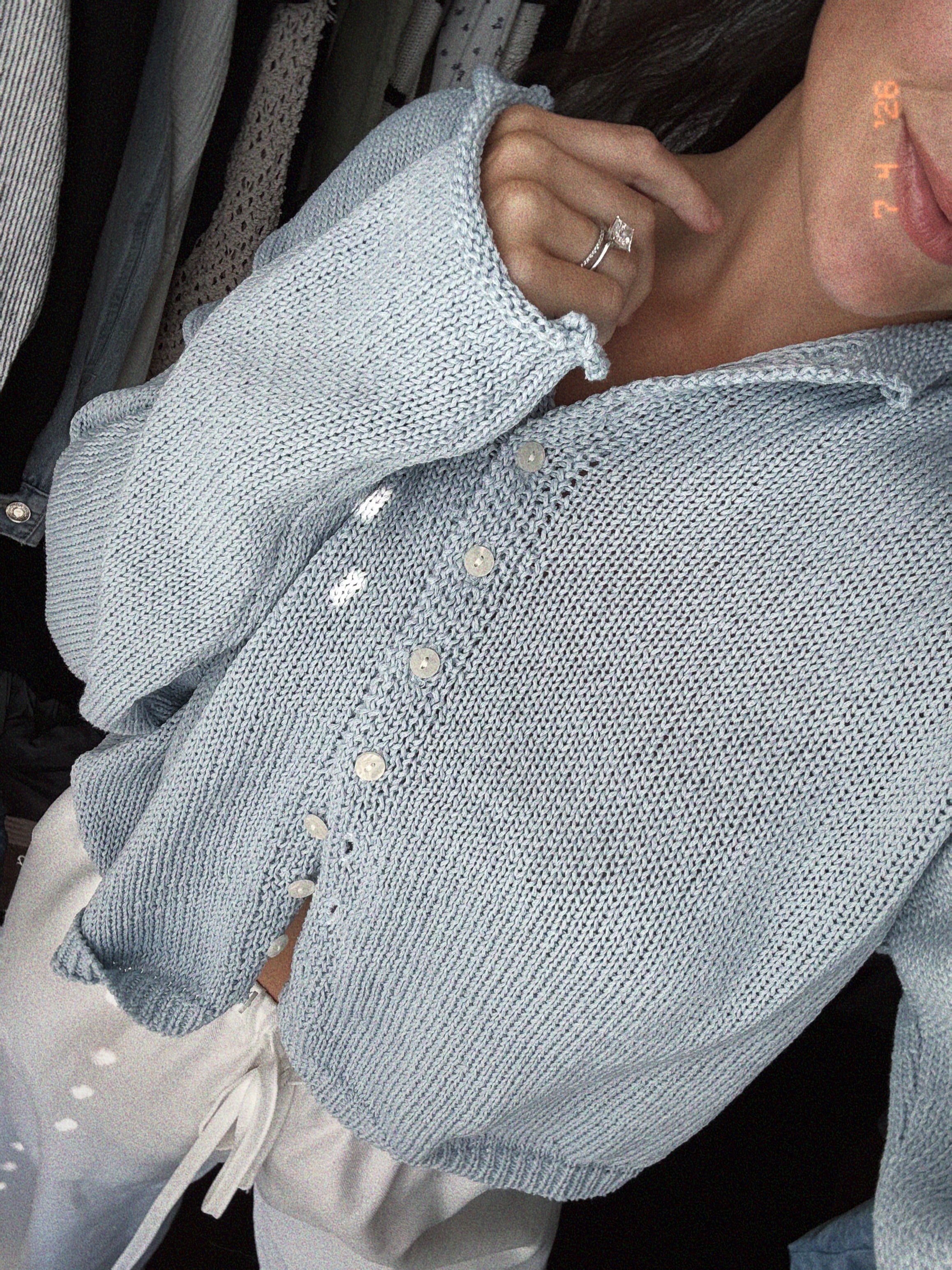 goldie light weight button cardigan