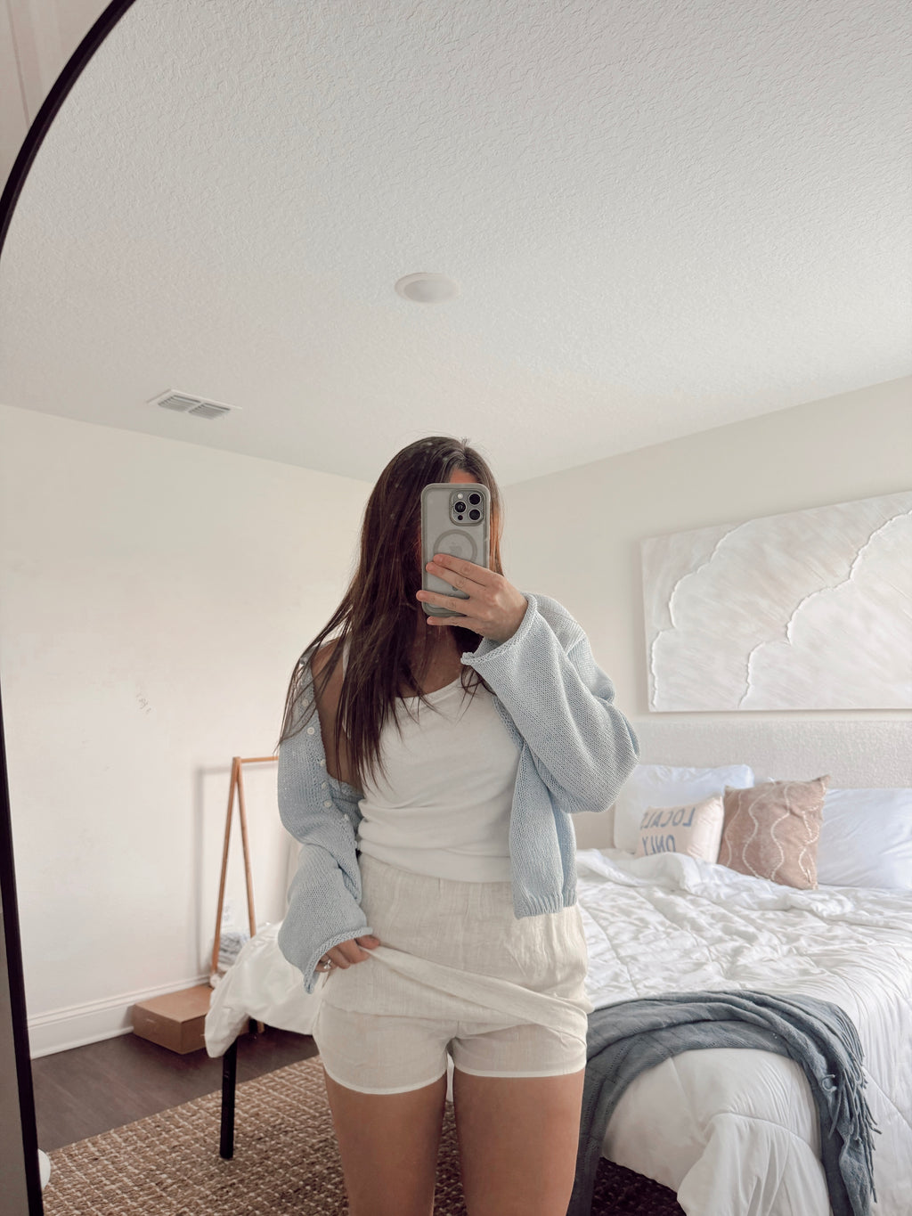sunny days linen skort