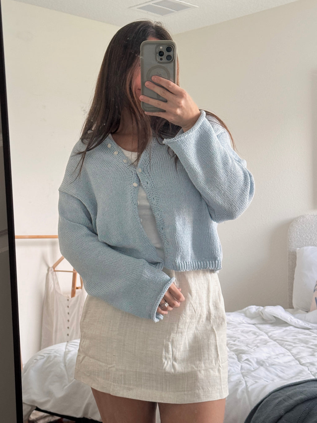 sunny days linen skort