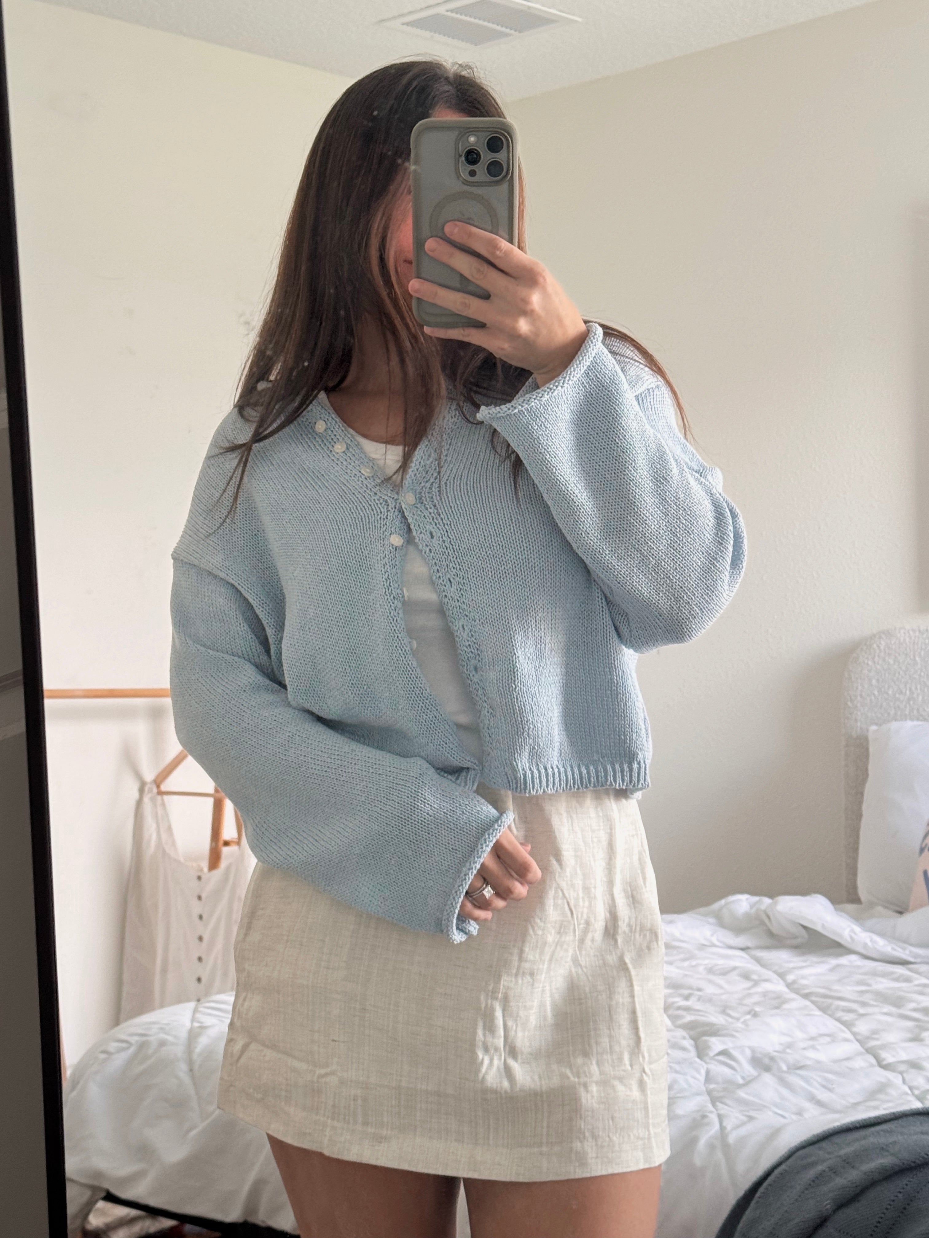 sunny days linen skort