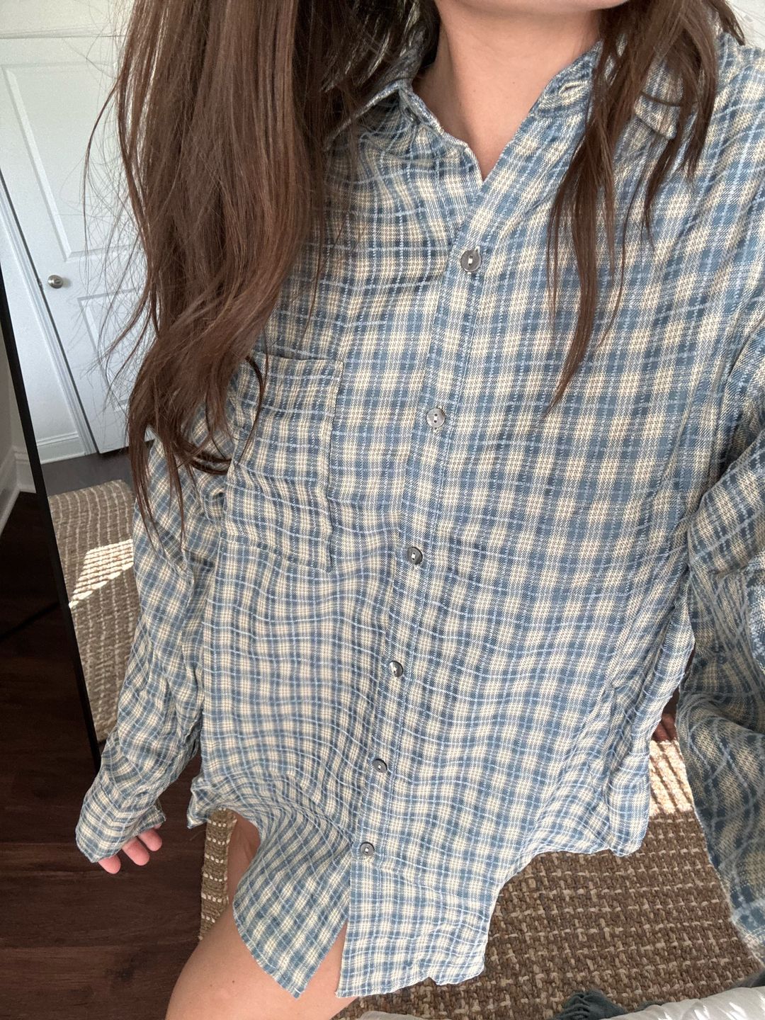 brynn relaxed gingham shirt