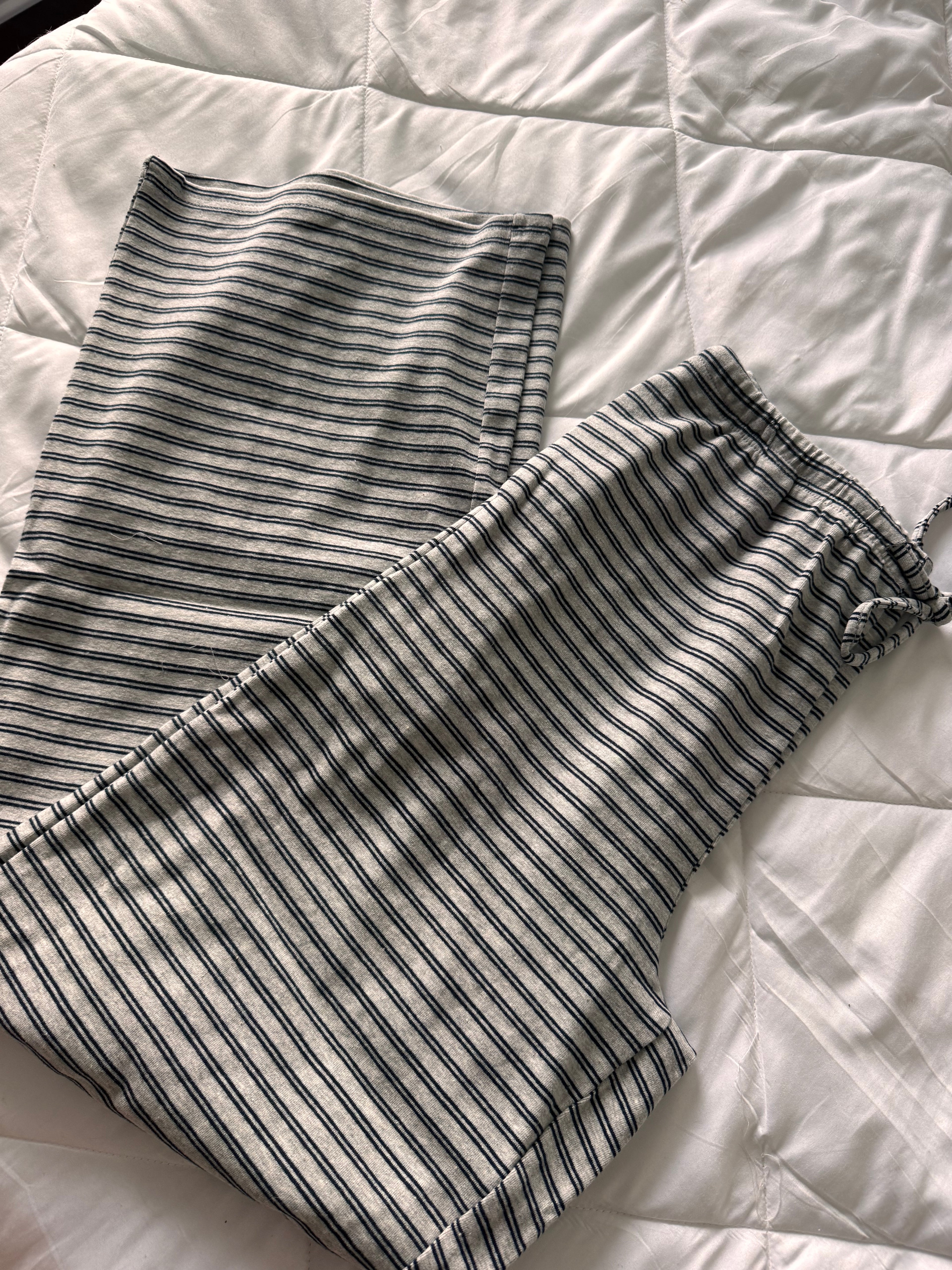 brooke striped drawstring lounge pant
