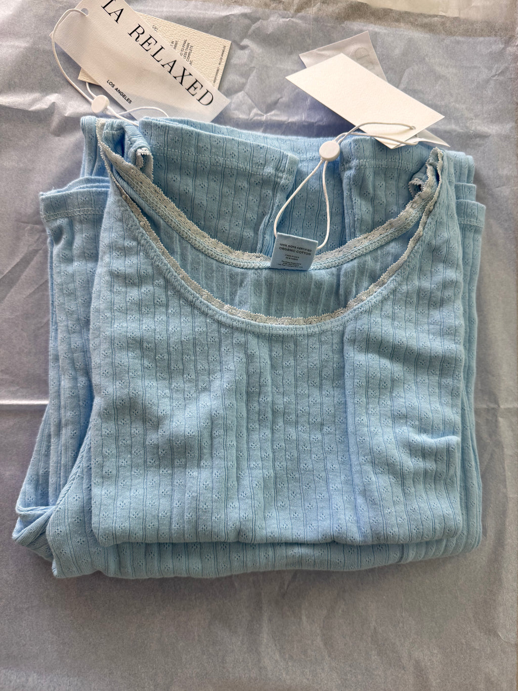 rhodes pointelle sleep tank